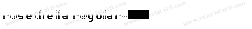rosethella regular字体转换